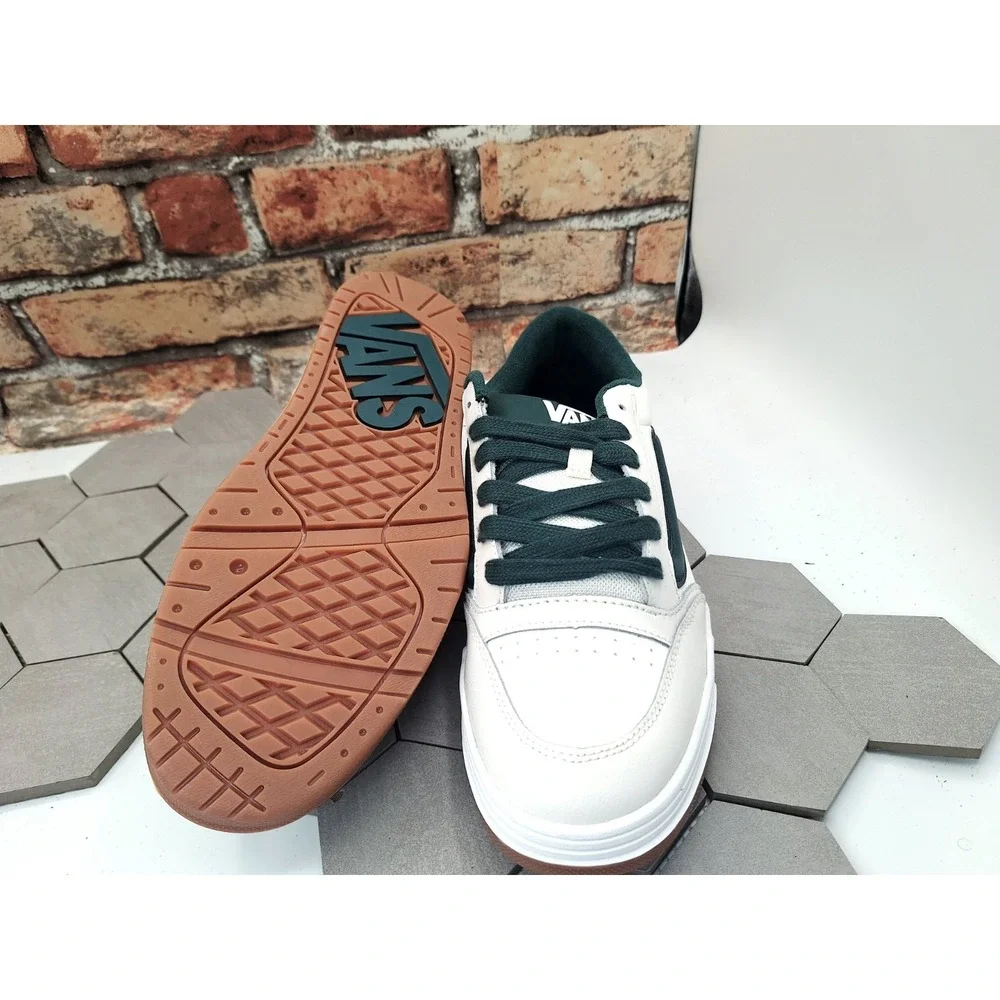 Vans Hylane White Green Men's 11 New Chunky‎ Skate Knu Skool Style Sneakers